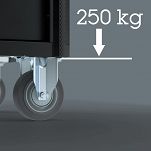 Wózek warsztatowy Tool Rebel Stainless XXL 2 9702, 202 części WERA 05150132001 - 6