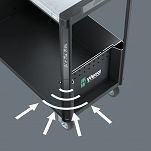 Wózek warsztatowy Tool Rebel Stainless XXL 2 9702, 202 części WERA 05150132001 - 2