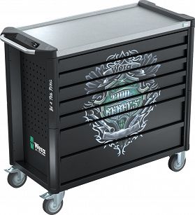 Wózek warsztatowy Tool Rebel Stainless XXL 2 9702, 202 części WERA 05150132001