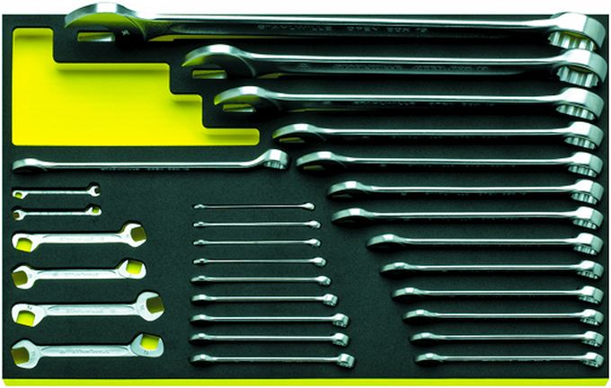 Zestaw TCS 3/3 Kluczy płaskich, płasko-oczkowych, 29-Częściowy TCS 12+13+14/29 STAHLWILLE 96830193