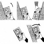 Kątomierz z libellą i poziomicą 