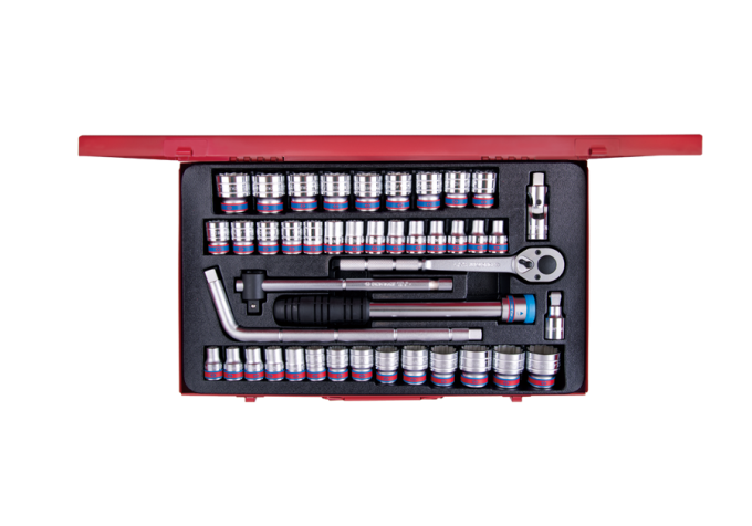 Zestaw nasadek metrycznych i calowych 1/2
