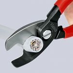 Nożyce z podwójnym ostrzem do Cięcia Kabli Cu i Al KNIPEX 95 11 200 - 3