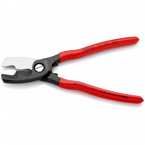 Nożyce z podwójnym ostrzem do Cięcia Kabli Cu i Al KNIPEX 95 11 200