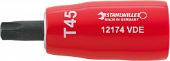 Nasadka 3/8" Wkrętakowa T20 TORX, izolowana 1000V VDE 12174 VDE T 20 STAHLWILLE 02390020