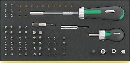 Zestaw TCS 1/3 narzędzi 1/4" i Bitów, 60-el. TCS 4008/8/52 STAHLWILLE 96838773