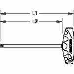 Wkrętak śrubokręt z chwytem 2K-T T6 GEDORE 2511622 - 2
