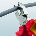 Szczypce izolowane tnące boczne z oczkami do ściągania izolacji KNIPEX 14 26 160 - 5