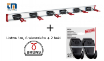 Uchwyt x6 + Wieszak x2 BRUNS 1m SB 6.10 A - 2