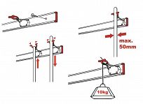 Uchwyt x6 + Wieszak x2 BRUNS 1m SB 6.10 A - 5