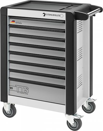 Wózek warsztatowy TTS 8-szufl.biały z Nakładkami, 1021x823x 497 mm; max obciążenie: 30kg na szufladę; 750 kg na Wózek 95/8 W STAHLWILLE 81200024
