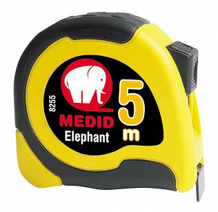 Miara zwijana ELEPHANT, obudowa ABS + elastolan, pokrycie nylon + UPS, 5m/25mm MEDID 8255