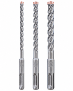 Zestaw wiertła udarowe SDS-Plus do betonu 3szt. 6, 8, 10 x160mm FORCE X ALPEN 145531