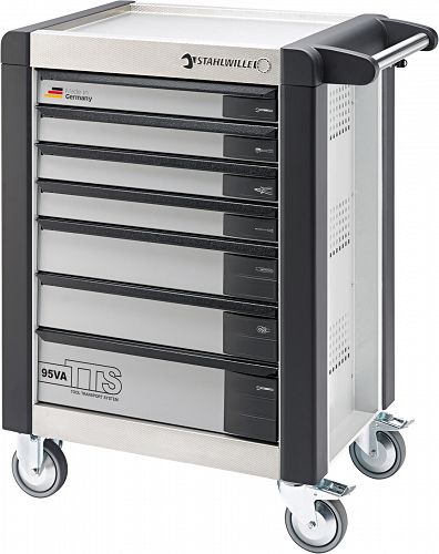 Wózek warsztatowy TTS 7-szufl. biały z Nakładkami, 1021x823x 497 mm; max obciążenie: 30kg na szufladę; 750 kg na Wózek 95/VA7 W STAHLWILLE 81200064