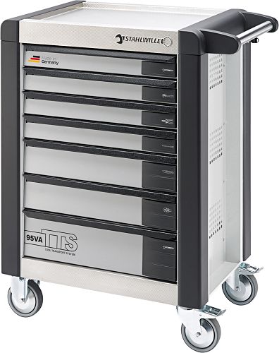 Wózek warsztatowy TTS 7-szufl. biały z Nakładkami, 1021x823x 497 mm; max obciążenie: 30kg na szufladę; 750 kg na Wózek 95/VA7 W STAHLWILLE 81200064