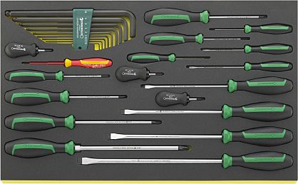 Zestaw TCS 3/3 Wkrętaków DRALL+ i imbusów 27-Częściowy TCS 4620/4660 VDE 10767 STAHLWILLE 96831168