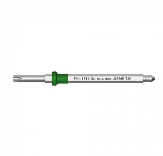 Trzon wymienny TORX® T6 x 75 mm / 0,6 Nm max. do wkrętaków dynamometrycznych z rękojeścią w kształcie klucza 38806 WIHA