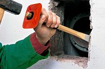 Przecinak murarski 26 mm, z osłoną dłoni RENNSTEIG 351 300 1 - 2