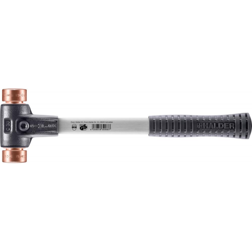 Młotek ślusarski 30mm miedziany Simplex trzonek włókno HALDER 3704.030