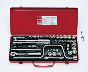 Zestaw kluczy nasadowych w kasecie 42 części KOKEN