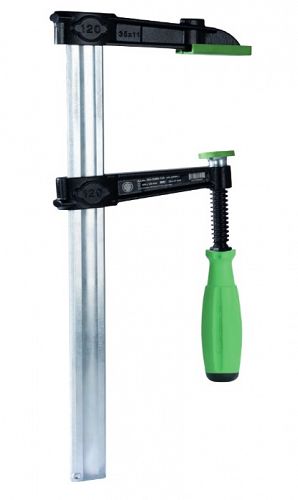 Ścisk śrubowy żeliwny stolarski 1250 x 120 mm VIRIDIS KUKKO 493P1250-120