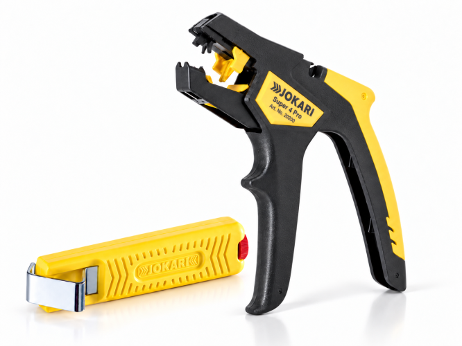 Zestaw szczypce do ściągania Izolacji 0,2- 6mm AWG 24 - 10 Super 4 Pro 20200 + Ściągacz izolacji No.16 standard 4-16mm JOKARI 145557