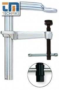 Ścisk śrubowy ślusarski 1250/175mm stalowy wzmocniony STBM BESSEY STB125M
