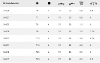 Trzon wymienny TORX® T8 x 75 mm / 1,3 Nm max. do wkrętaków dynamometrycznych z rękojeścią w kształcie klucza 38808 WIHA - 2