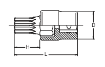 Nasadka z bitem XZN M16 KOKEN - 2
