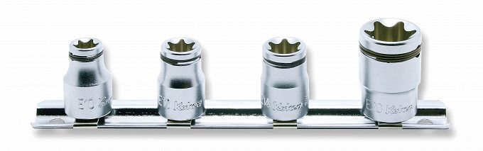 Zestaw nasadek E10(2B)-E20(2B) TORX z funkcją przytrzymywania KOKEN