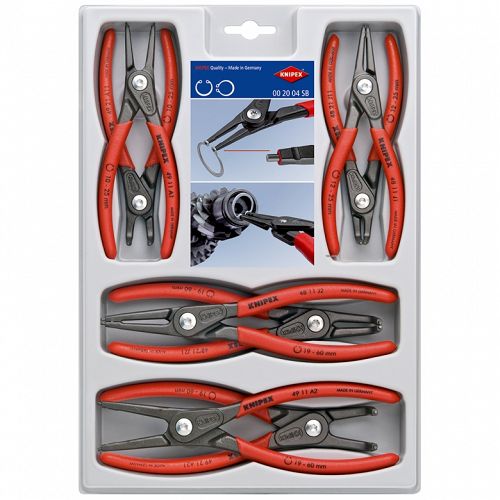 Szczypce Segera do pierścieni osadczych zestaw KNIPEX 00 20 04 SB