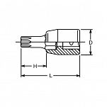 Nasadka 27IP trzpieniowa TORXPLUS KOKEN - 2