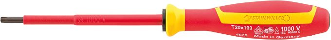 Wkrętak śrubokręt TORX T10 VDE/1000V, DRALL+ 4675 VDE T10 TORX DRALL STAHLWILLE 46753010