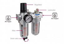 Reduktor + filtr + naolejacz 1/2 KING TONY 799A0-43C - 2