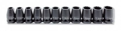 Zestaw nasadek udarowych dwunastokątnych 9-19mm KOKEN