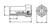 Wkrętak do trzpieni gwintowanych 12x1.25mm KOKEN - 2