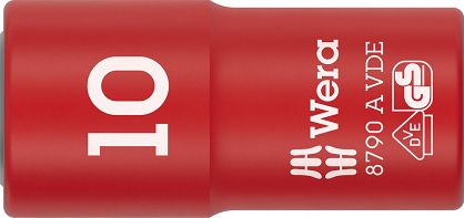 Klucz nasadowy 8790 A VDE Zyklop, izolowany, 1/4", 10 x 41 mm WERA 05005936001