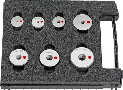 Zestaw sprawdzianów pierścieniowych do gwintów M3-M12 6g FORTIS 4317784735711