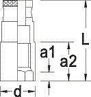 Wkładka do świecy zapłonowej z magnesem 20,8mm mocowanie 1/2