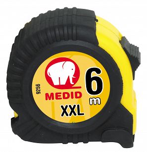 Miara zwijana XXL, obudowa ABS + guma, 6m/25mm MEDID 9256