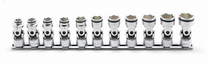 Zestaw nasadek 8mm-19mm sześciokątnych z funkcją przytrzymywania łamanych KOKEN