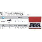 Nasadki udarowe z końcówką hex 1/2