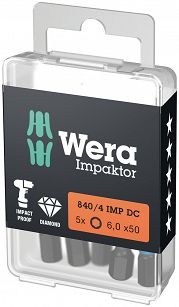 BIT Imbusowy udarowy do wkrętarki 4mm 840/4 IDC Impaktor WERA 05057644001 Dotyczy 1 sztuki