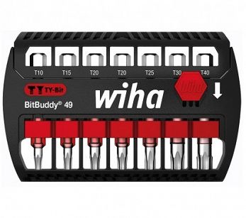 Zestaw bitów BitBuddy®, bit TY 49 mm sześciokątny 1/4" 7-cz. 42114 WIHA