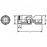Nasadka 12mm sześciokątna z funkcją przytrzymywania łamana KOKEN - 2