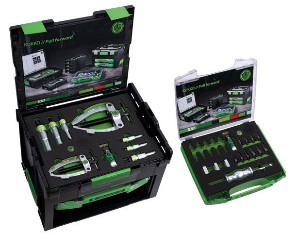 Zestaw z młotkiem ślizgowym do ściągania łożysk kulkowych i kołków pasowanych KUKKO 28-C