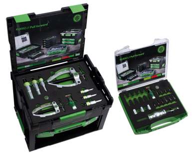 Zestaw z młotkiem ślizgowym do ściągania łożysk kulkowych i kołków pasowanych KUKKO 28-C