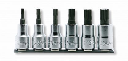 Zestaw nasadek M5-M14 trzpieniowych XZN dwunastokątnych 60 KOKEN