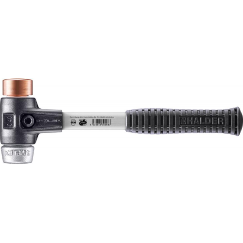 Młotek z miękkim miedzianym bijakiem 40mm SIMPLEX HALDER 3749.040