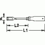 Klucz nasadowy z rękojeścią 3K 7,0 mm GEDORE 1746766 - 2